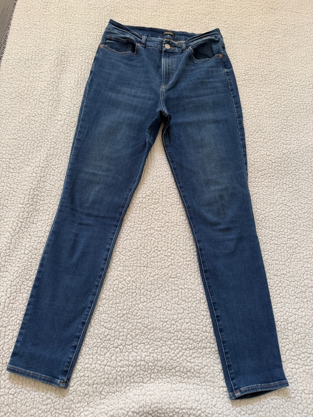 Express Women's Dark Blue Skinny Jeans size M